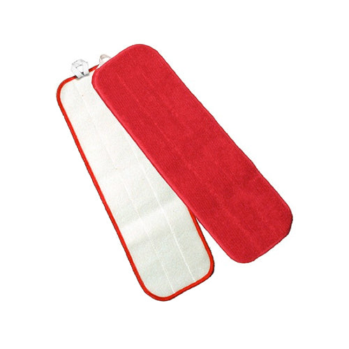 WET FLAT MOP W/VELCRO RED 18